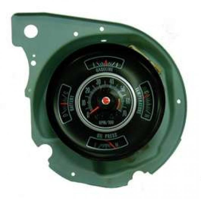 El Camino Tachometer, 6000 Red Line, Original Style, 1969