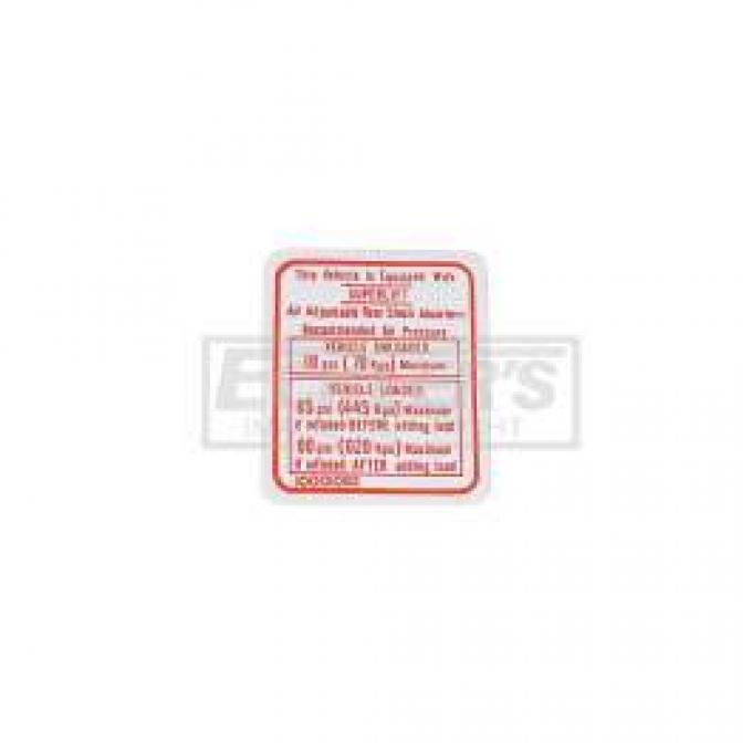 El Camino Interior Decal, El Camino Or Sprint Air Shock Instructions, 1975-1978