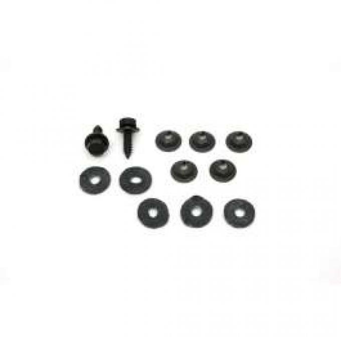 El Camino Heater Box To Firewall Fasteners, 1965-1966