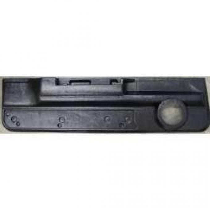 El Camino Lower Door Panels, With Single Speaker Opening, Black, 1978-1987