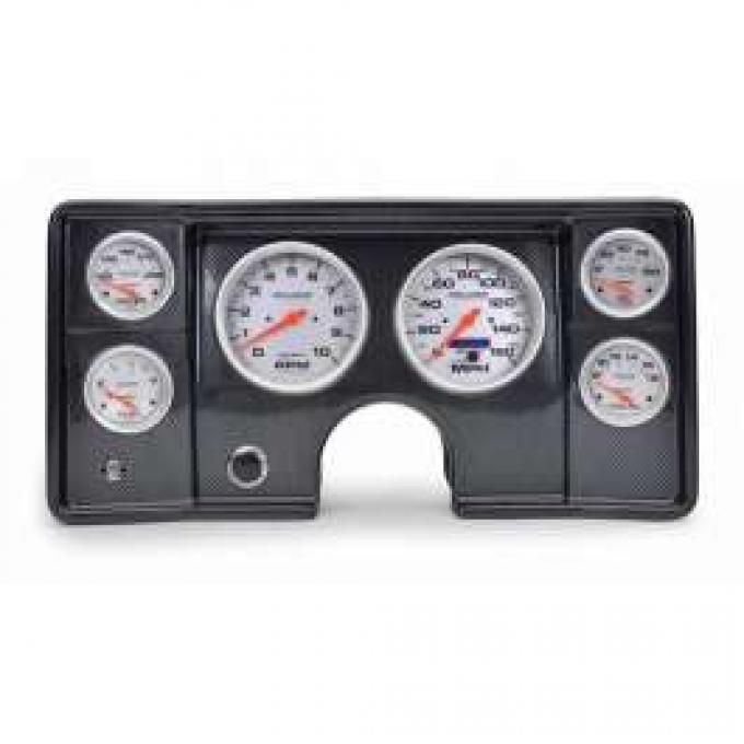 El Camino Instrument Cluster Panel, Carbon Fiber Finish, With Ultra-Lite Gauges, 1978-1981