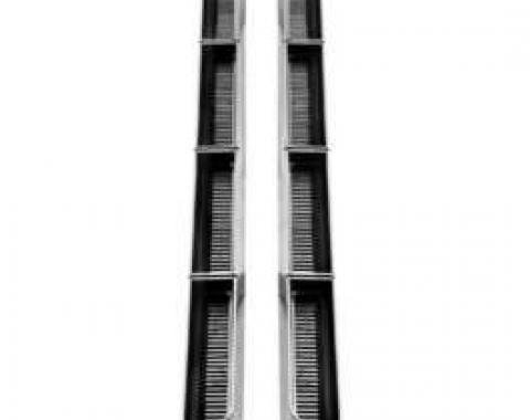 El Camino Hood Louver Inserts, Super Sport, 1966