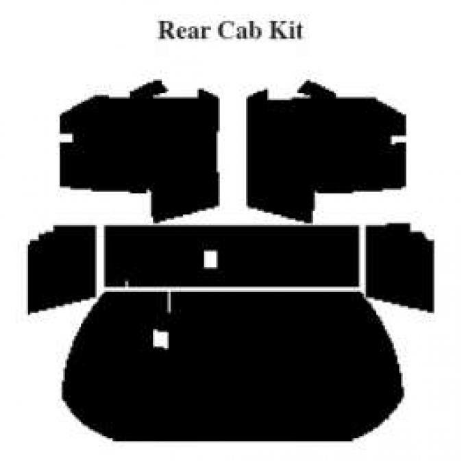 El Camino Acoustic Insulation Kits Rear Cab Wall Kit, 1978-1987