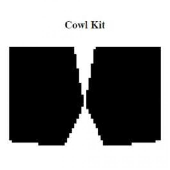 El Camino Insulation, QuietRide, AcoustiShield, Cowl Kit, 1973-1977