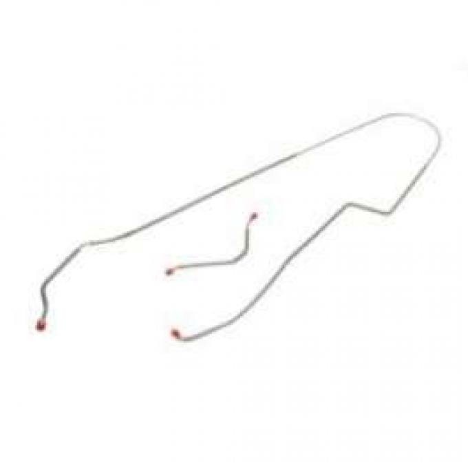 El Camino Brake Line, Front To Rear, For Factory Drum Brake Car, Stainless Steel, 1970