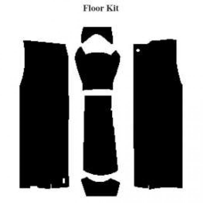 El Camino Insulation, QuietRide, AcoustiShield, Floor Kit, 1964-1967