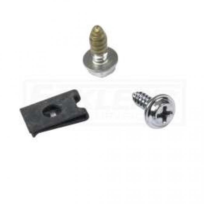 El Camino Air Conditioning Outlet Duct Support Fasteners, Left Hand Side, 1968