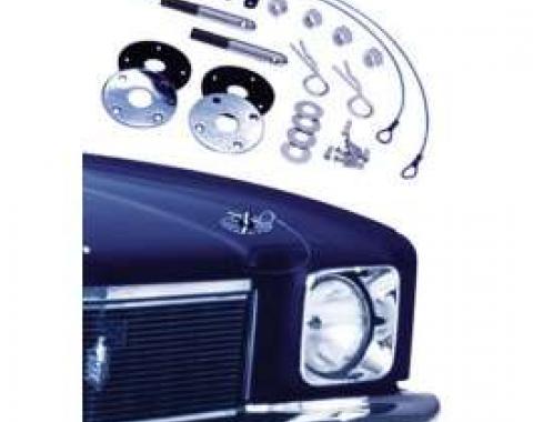 El Camino Super Sport (SS) Hood Pin Kit, Complete, 1970-1972