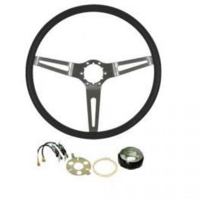 El Camino Steering Wheel, 3 Spoke Cushion, Complete, 1969-1970