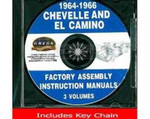 El Camino Factory Assembly Instructions Manual, On CD, 1964-1966