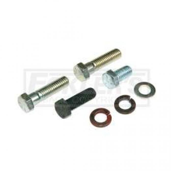 El Camino Air Conditioning Compressor Rear Brace Fasteners, At Intake With Small Block, 1964-1968