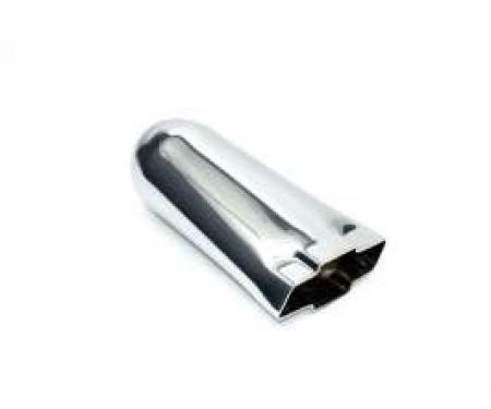El Camino Bow Tie Exhaust Tip, Chrome, 3-1/2 X 9, 2-1/4 Inlet, 1959-1987