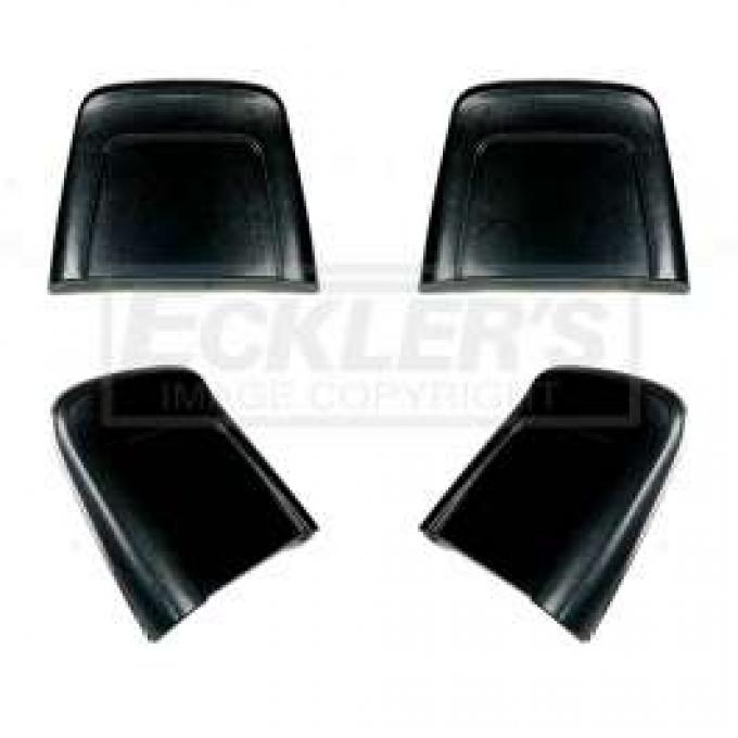 El Camino Bucket Seat Backs, Black, 1966