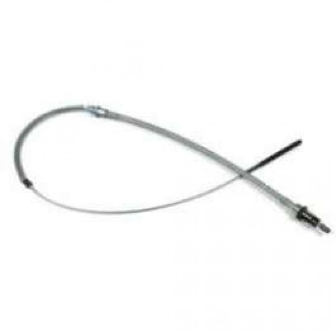 El Camino Parking Brake Cable, Front With TH350 Or Manual Transmission, Stainless Steel, 1964-1967