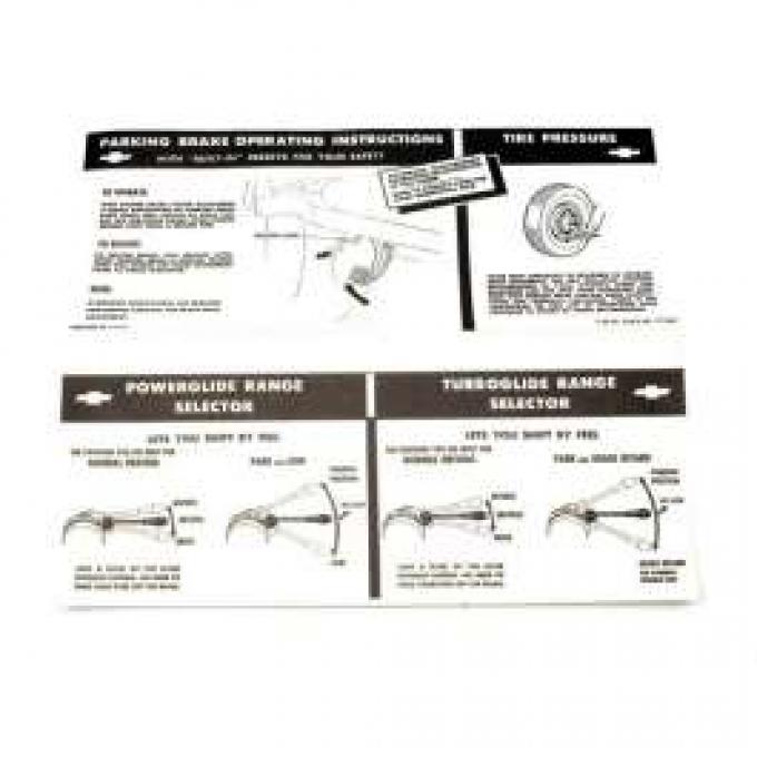 El Camino New Car interior Visor Sleeve, Starting, 1959-1960