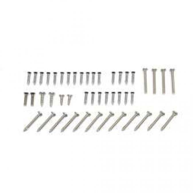 El Camino Exterior Screw Kits Laguna, 46 Pieces, 1973-1977