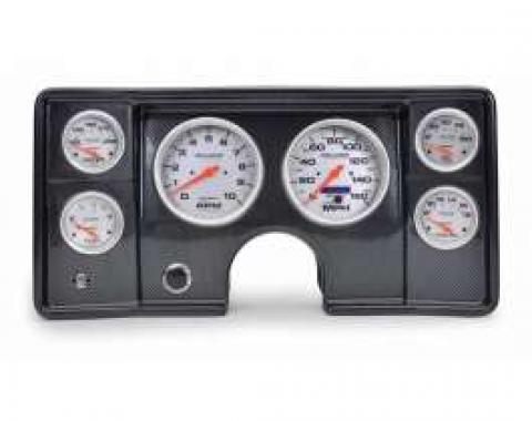 El Camino Instrument Cluster Panel, Carbon Fiber Finish, With Ultra-Lite Gauges, 1978-1981