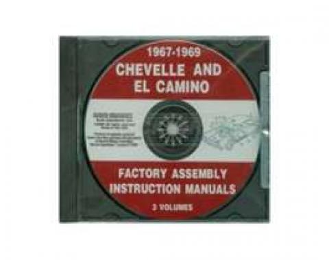 El Camino Factory Assembly Instructions Manual, On CD, 1967-1969