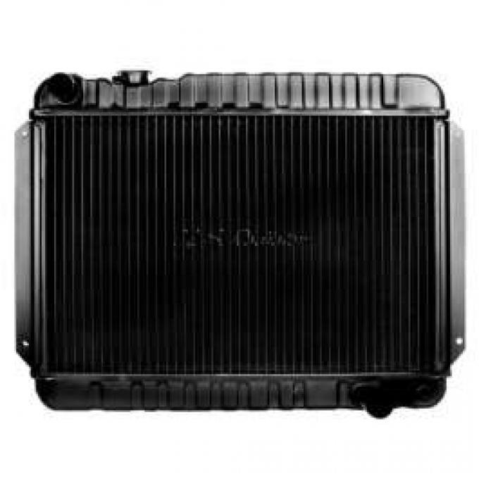 El Camino Radiator, Big Block, 4-Row, For Cars With Manual Transmission & Air Conditioning, Desert Cooler, U.S. Radiator, 1966-1967