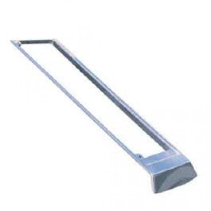 El Camino Center Console Rear Panel Chrome, 1966-1967