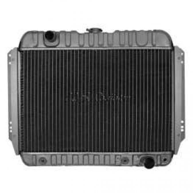 El Camino Radiator, Small Block, 4-Row, For Cars With Manual Transmission & Without Air Conditioning, Desert Cooler, U.S. Radiator, 1966-1967