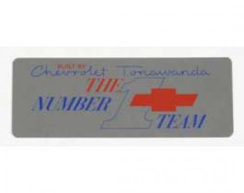 El Camino Valve Cover Decal, Tonawanda No #1 Team, 1968-1972