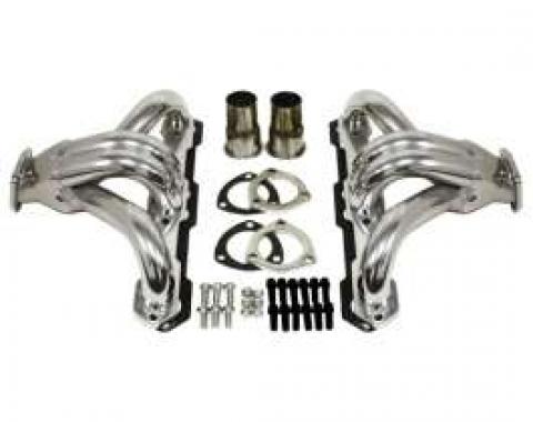 El Camino Exhaust Headers, Small Block, Shorty Style, Ceramic Coated, 1967-1987