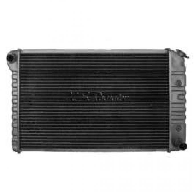 El Camino Radiator, 267/350ci, 3-Row, Heavy-Duty, For Cars With Manual Transmission & Air Conditioning, U.S. Radiator, 1980-1987