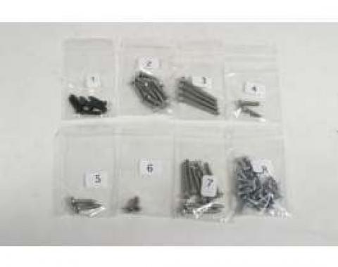 El Camino Exterior Screw Kits With Wheel Well, 66 Screws, 1973-1977