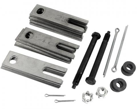 Corvette Trailing Arm Shim Kit, Stainless Steel with Bolts, 1963-1982