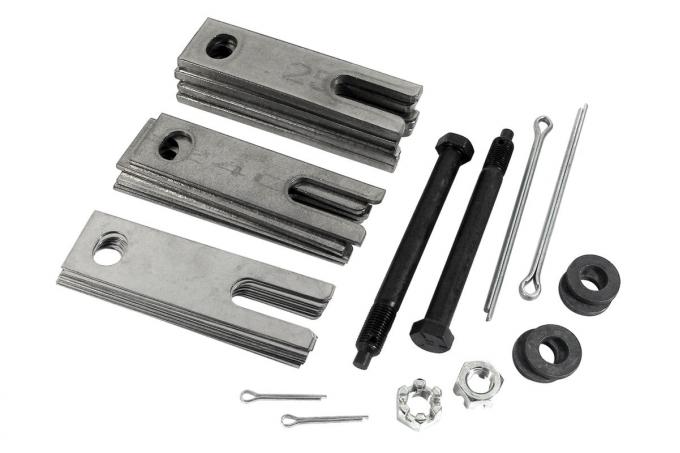 Corvette Trailing Arm Shim Kit, Stainless Steel with Bolts, 1963-1982