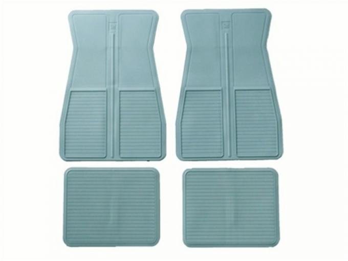 F-Body Original Style Rubber Floor Mats, With GM Logo, 1973-1981