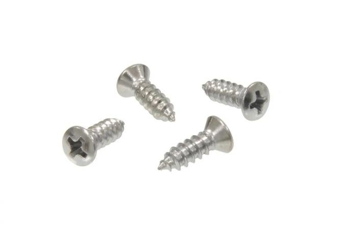 Corvette Seat Back Release Bezel Screws, 4 Piece, 1970-1978