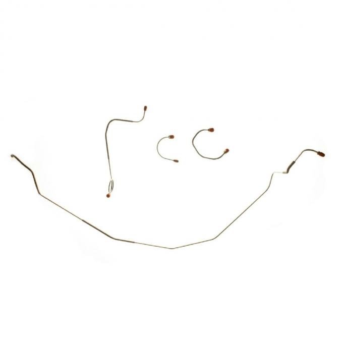 Right Stuff 1967-68 Camaro/Chevy II, Pre-Bent OE Steel Power Front Drum Brake Line Kit FKT6703