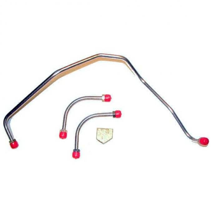 Right Stuff 1969-72 Camaro Z28 & Holley Carb, Pre-Bent OE Steel Fuel Pump To Carb Line FPC69ZZ