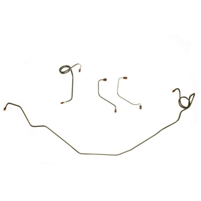 Right Stuff 1980-81 GM F-Body, Pre-Bent OE Steel Power Front Disc Brake Line Kit FKT8002