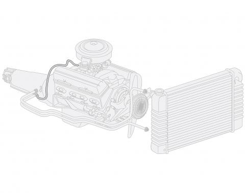 Right Stuff 1973 Ford F100 w/C6 Trans, Pre-Bent Stainless Steel Trans Vacuum Lines TTV7373S