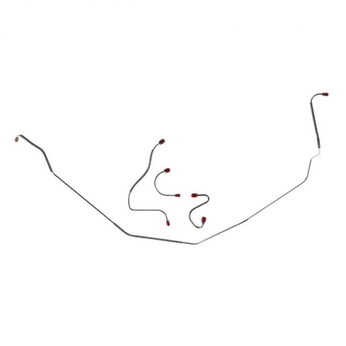 Right Stuff 1967-68 Pontiac Firebird, Pre-Bent OE Steel Manual Front Drum Brake Line Kit FKT6709