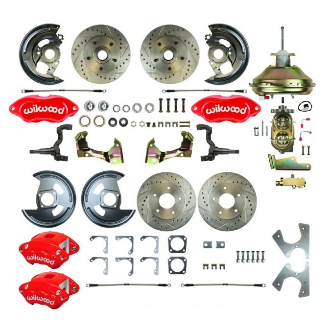 Right Stuff 67-72 GM A-Body, Power 11" Booster, Show N Go 4-Wheel Disc Brake Conversion Kit AFXDC26CZ