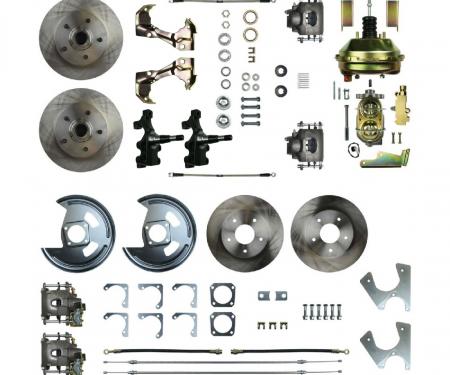 Right Stuff 1967-1972 Chevelle/GM A-Body, Power 11" Booster, 4-Wheel Disc Brake Conversion AFXDC46D