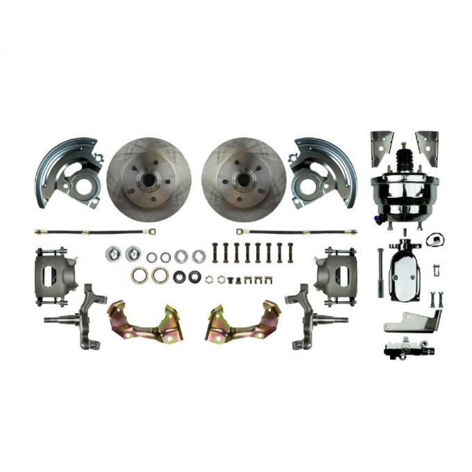 Right Stuff 67-72 Chevelle/GM A-Body, Power 8" Booster, 2" Drop Front Disc Brake Conversion AFXDC06DX