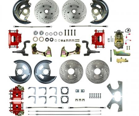 Right Stuff 1964-72 Chevelle/GM A-Body, Show N Go, 4-Wheel Manual Disc Brake Conversion AFXSD41CZ