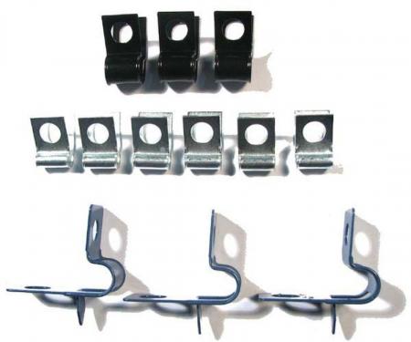 Right Stuff 1969 Camaro/Firebird 12-Piece Brake Line Clip Set FCS002