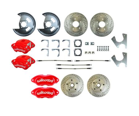 Right Stuff 1970-77 Chevrolet Camaro/Nova, 4-Wheel W/Rear +2 Disc Brake Conversion Kit F70RDM25Z