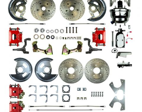 Right Stuff 1964-72 GM A-Body, Power 8" Booster, 4-Wheel Disc Brake Conversion AFXDC41CZX