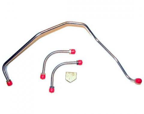 Right Stuff 1969-72 Camaro Z28 & Holley Carb, Pre-Bent OE Steel Fuel Pump To Carb Line FPC69ZZ