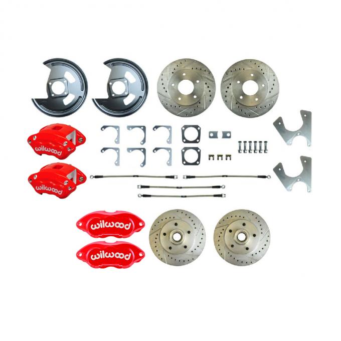 Right Stuff 1970-77 Chevrolet Camaro/Nova, 4-Wheel W/Rear +2 Disc Brake Conversion Kit F70RDM25Z
