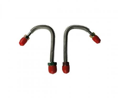 Right Stuff 1967-68 Chevelle W/1/2" Right & 7/16" Left OE Steel Front Caliper Inlet Line CFC6701