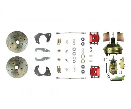 Right Stuff 1965-68 Chevrolet Impala, 9" Booster, Power Front Disc Brake Conversion Kit FSC65DCCZ