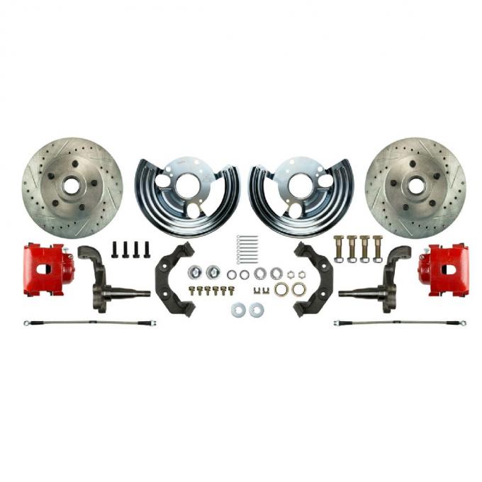 Right Stuff 1962-72 Mopar B/E-Body, "At The Wheel" Front Disc Brake Conversion Kit MDC62WKCZ